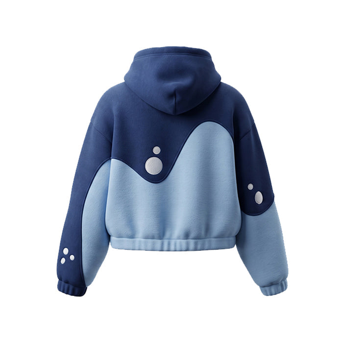Custom Premium Hoodie - Fluid Wave Block Design - Personalized - UNISWIFT USA
