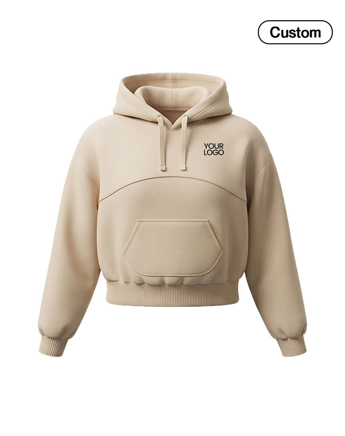 Custom Premium Hoodie - Solid Arc Chest Panel - Personalized Top - UNISWIFT USA