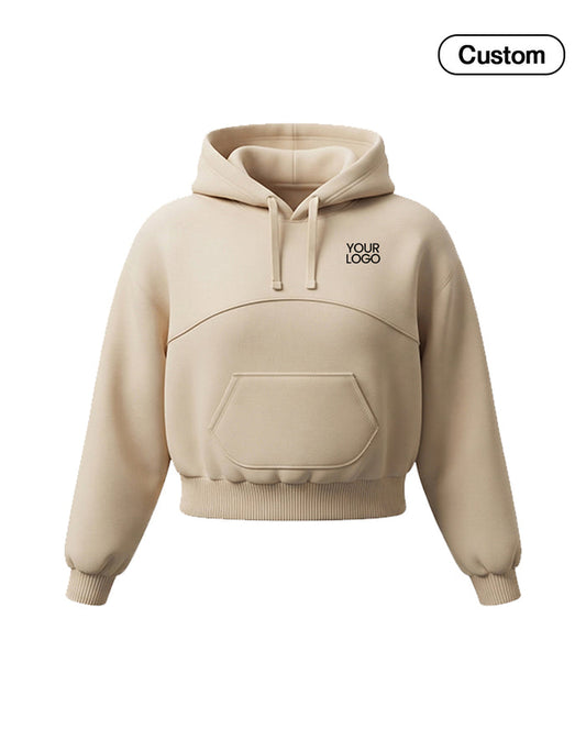 Custom Premium Hoodie - Solid Arc Chest Panel - Personalized Top - UNISWIFT USA