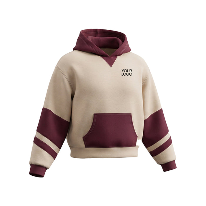 Custom Premium Hoodie - Varsity Color Block - Personalized Sweatshirt - UNISWIFT USA