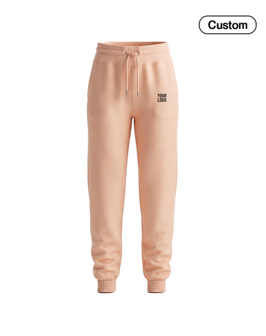 Custom Women Sweat Pants - Ribbed Ankle Cuff - Personalized