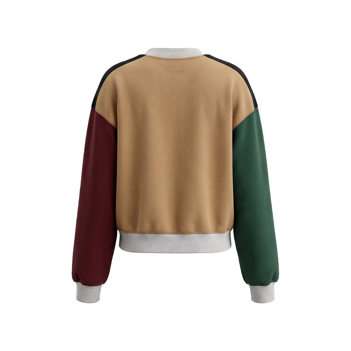 Custom Women Sweatshirt - Multi-Color Block - Personalized Top