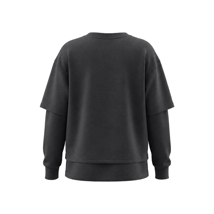 Custom Women Sweatshirt - Oversized Layered Look - Personalized Top