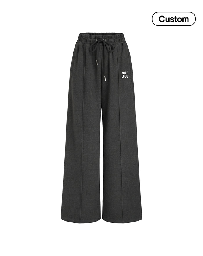 Custom Women Wide-Leg Trousers - Center Seam Design - Personalized