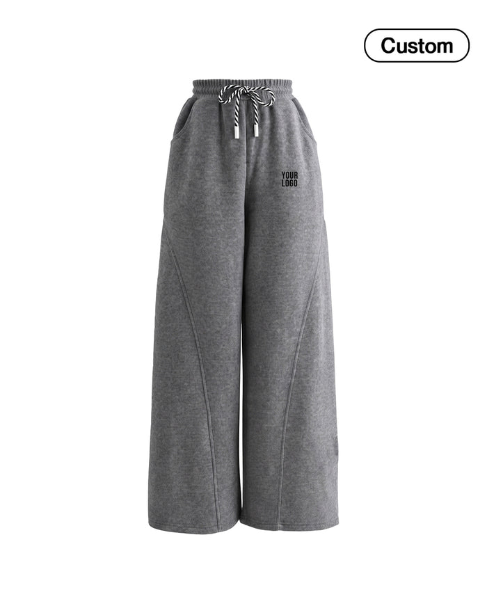 Custom Women Wide-Leg Trousers - Panel Seam - Personalized