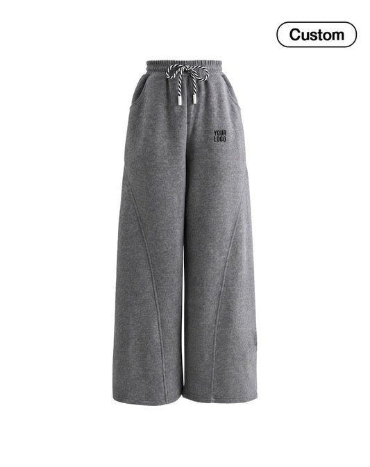 Custom Women Wide-Leg Trousers - Panel Seam - Personalized
