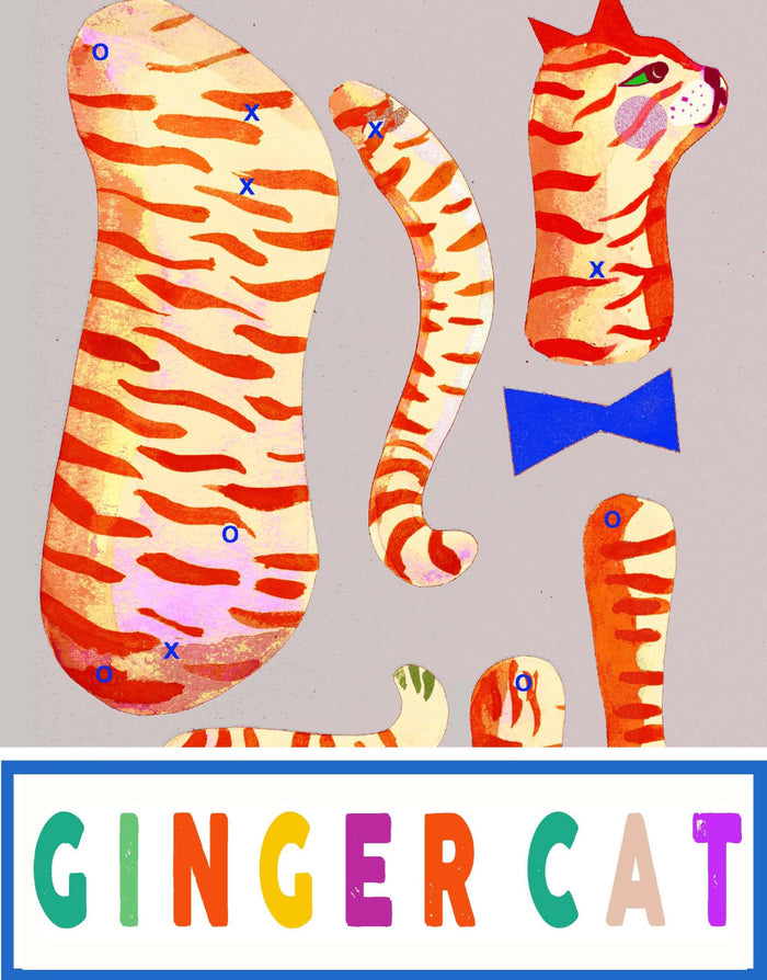 Cut and Make Ginger Cat by Wini Tapp