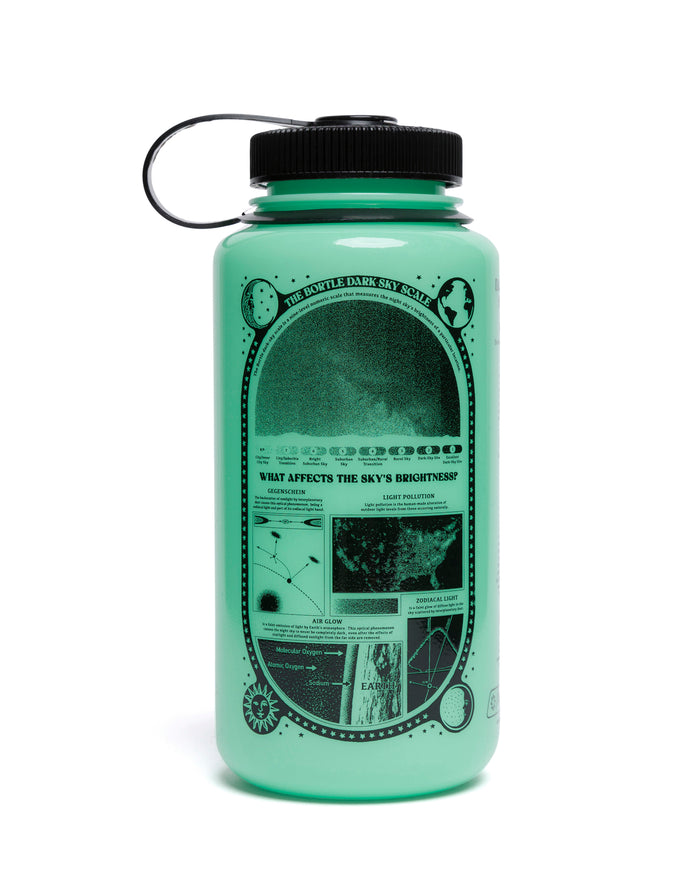 Shop Dark Sky Recycled Glow-In-The-Dark Water Bottle Inspired by Parks | green