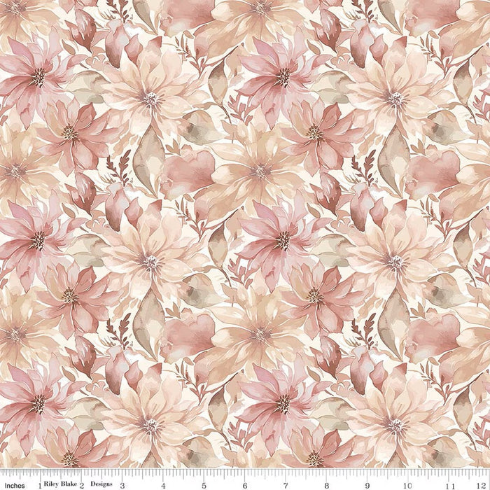 Daybreak on the Prairie Floral Cream  CD17681-CREAM