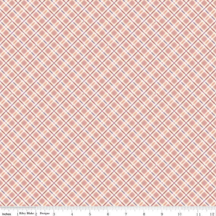 Daybreak on the Prairie Plaid Rose  C17686-ROSE