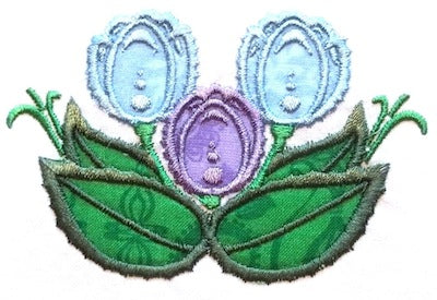 Deco Tulips Applique [4x4] 11105 Machine Embroidery Designs