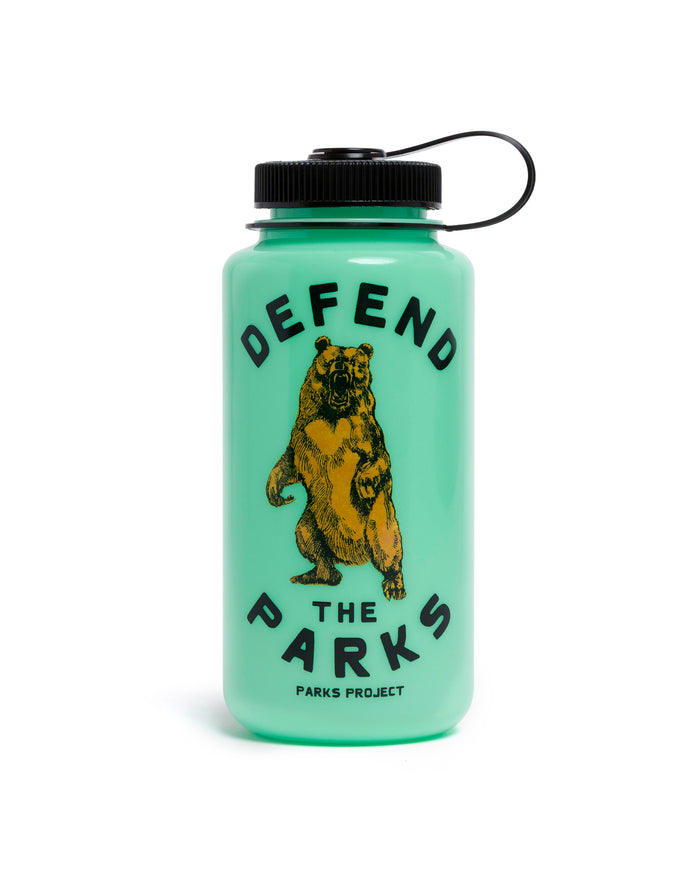Shop Defend the Parks Water Bottle Inspired by our National Parks | green
