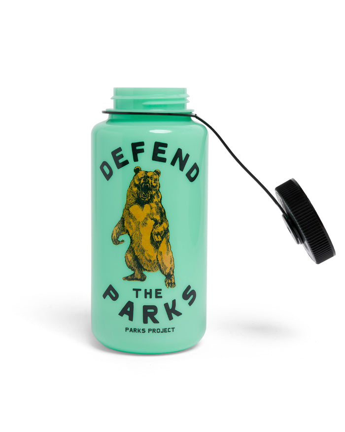 Shop Defend the Parks Water Bottle Inspired by our National Parks | green