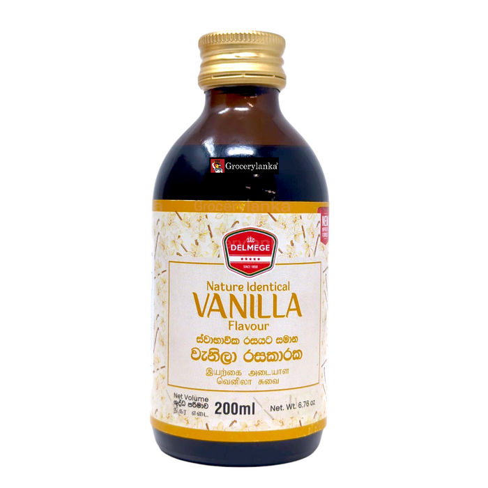 Delmege Vanilla Essence 200ml - Large Bottle