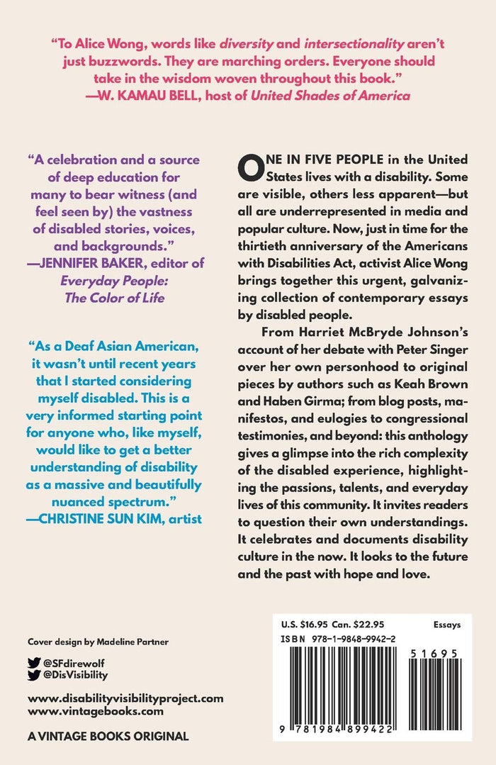 Disability Visibility: First-Person Stories from the Twenty-First Century Book