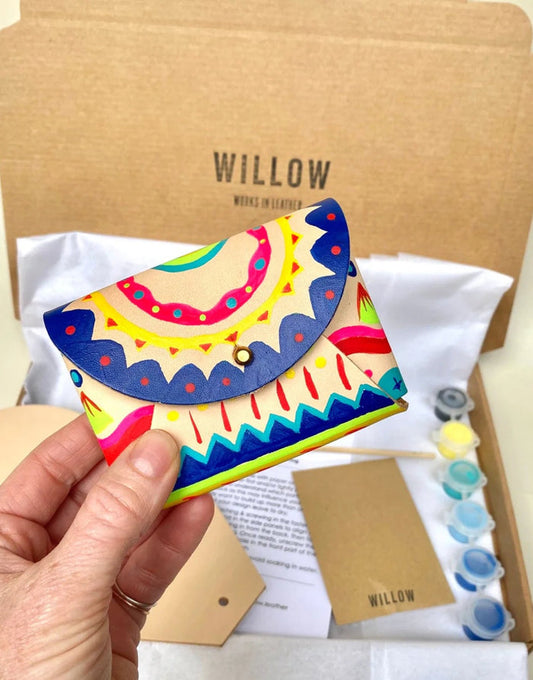 DIY Hand Paint Your Own Leather Purse Kit