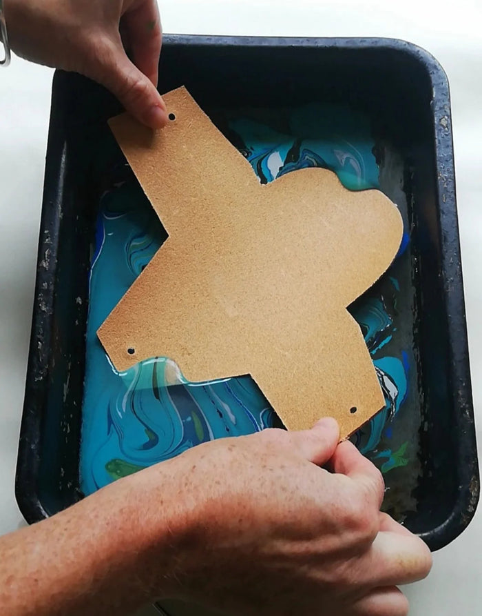 DIY Marble Your Own Leather Purse Kit