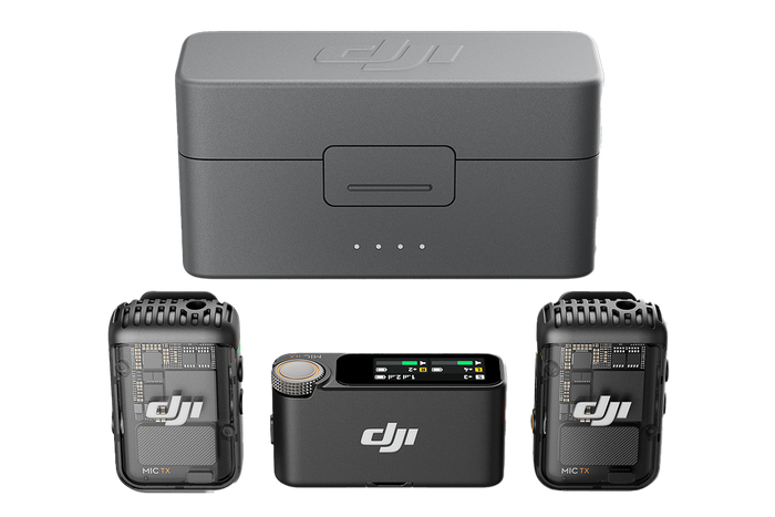 DJI Mic 2 Wireless Microphone System/Recorder for Camera & Smartphone (2TX + 1RX + Charging Case) – Image 1 | DroneNerds