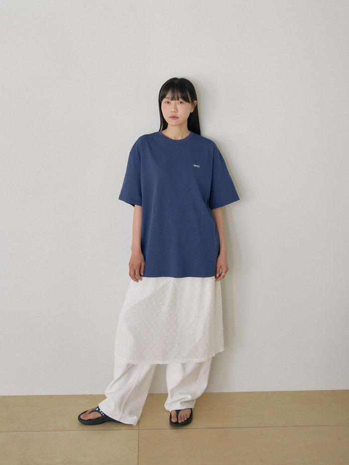 Dot Printing Short Sleeve - Navy