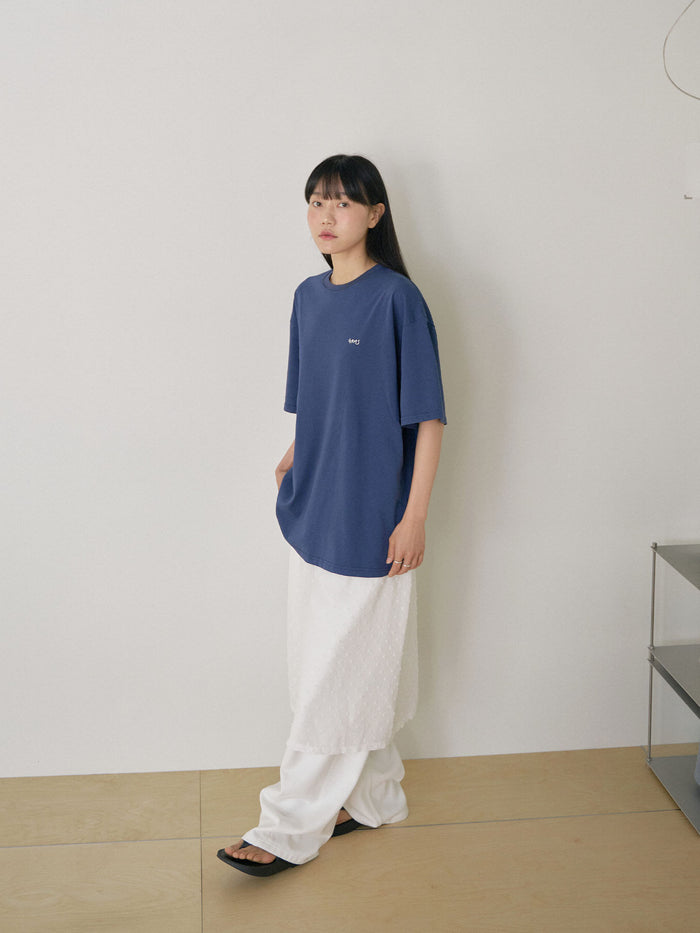 Dot Printing Short Sleeve - Navy