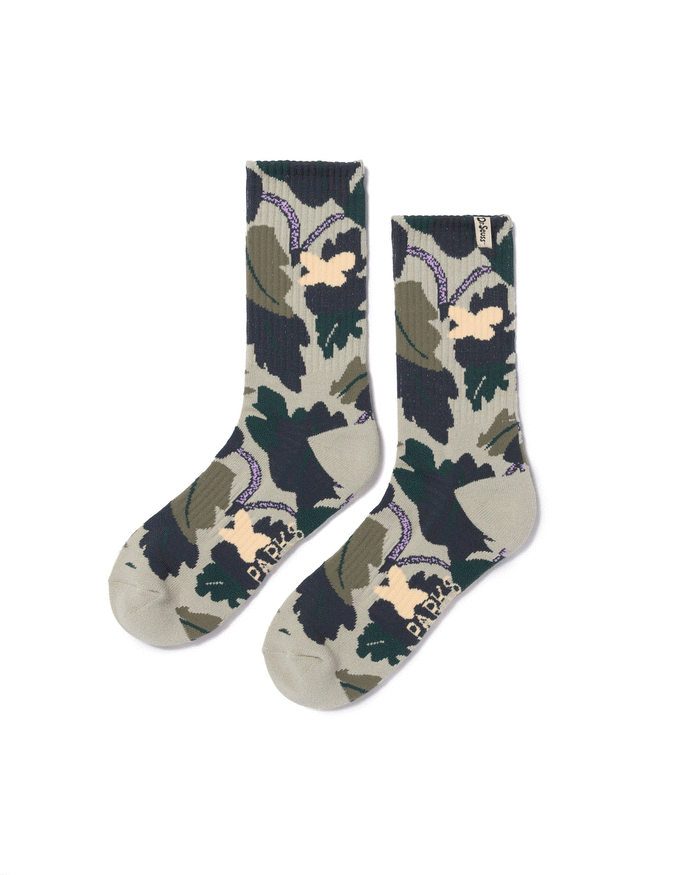 Shop Dr. Seuss x Parks Project Striped Camo Trail Crew Sock 2 Pack | multi-color