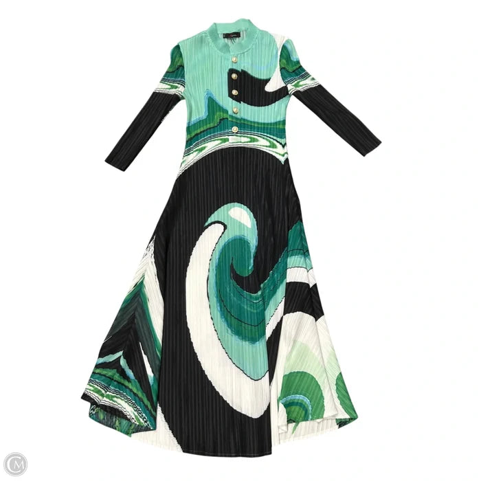 Dress Party Long By N By Nancy In Black & Green, Size: 2x