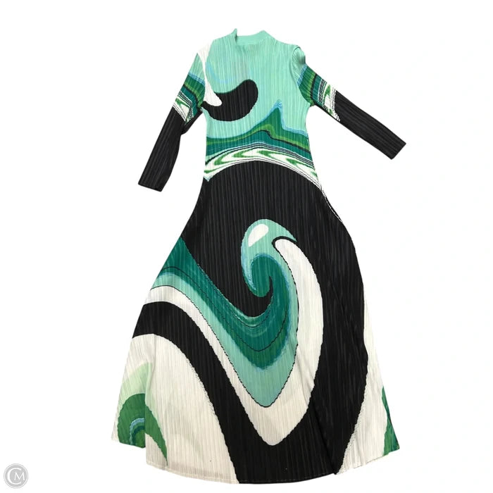 Dress Party Long By N By Nancy In Black & Green, Size: 2x