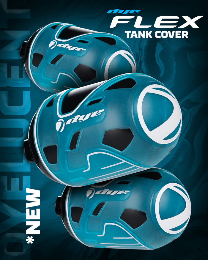 Dye Flex Tank Cover | Fits 50–90ci Paintball Air Tanks - Dyelucent Series