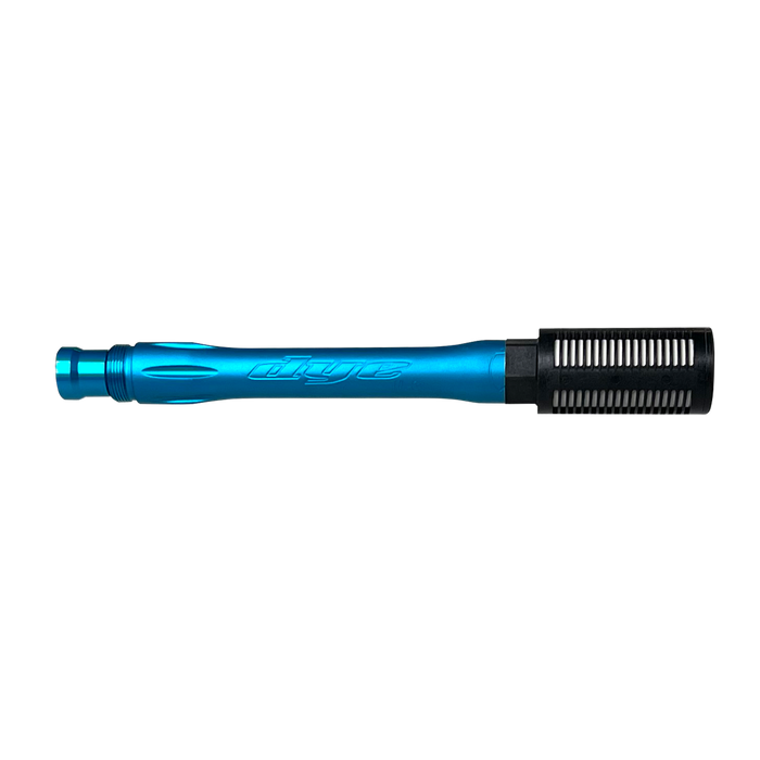DYE UL-S QT Barrel W/ Tech Silencer paintball barrel – opposite side view