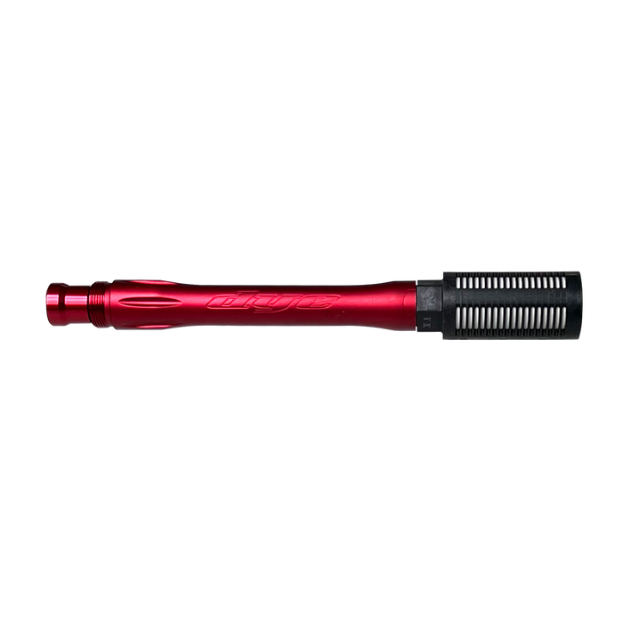 DYE UL-S QT Barrel W/ Tech Silencer paintball barrel – rear / underside view