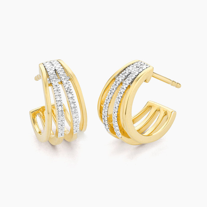 Earrings Wrap Around Huggie Waterproof