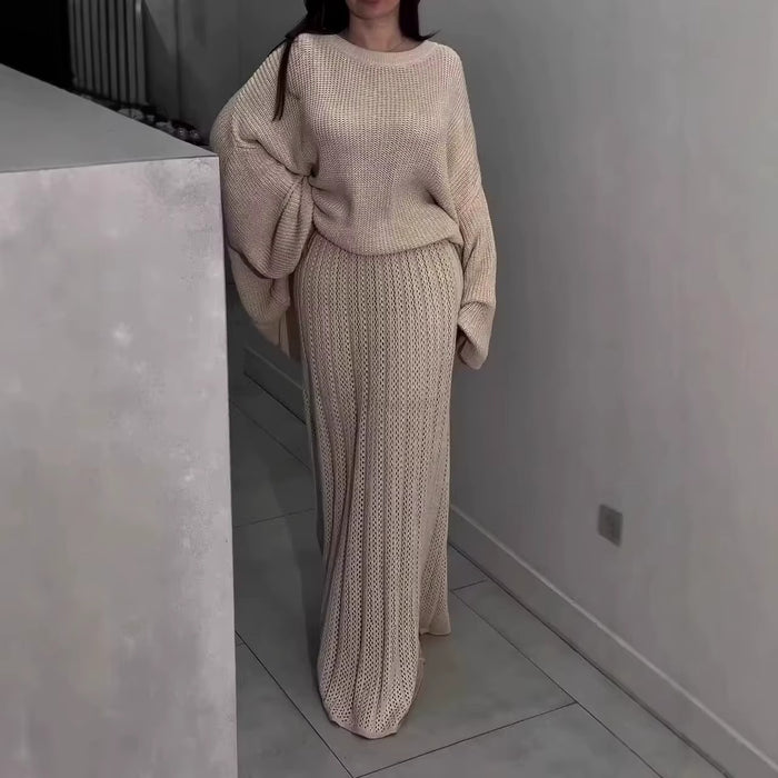 Elegant Knit Two-Piece Set