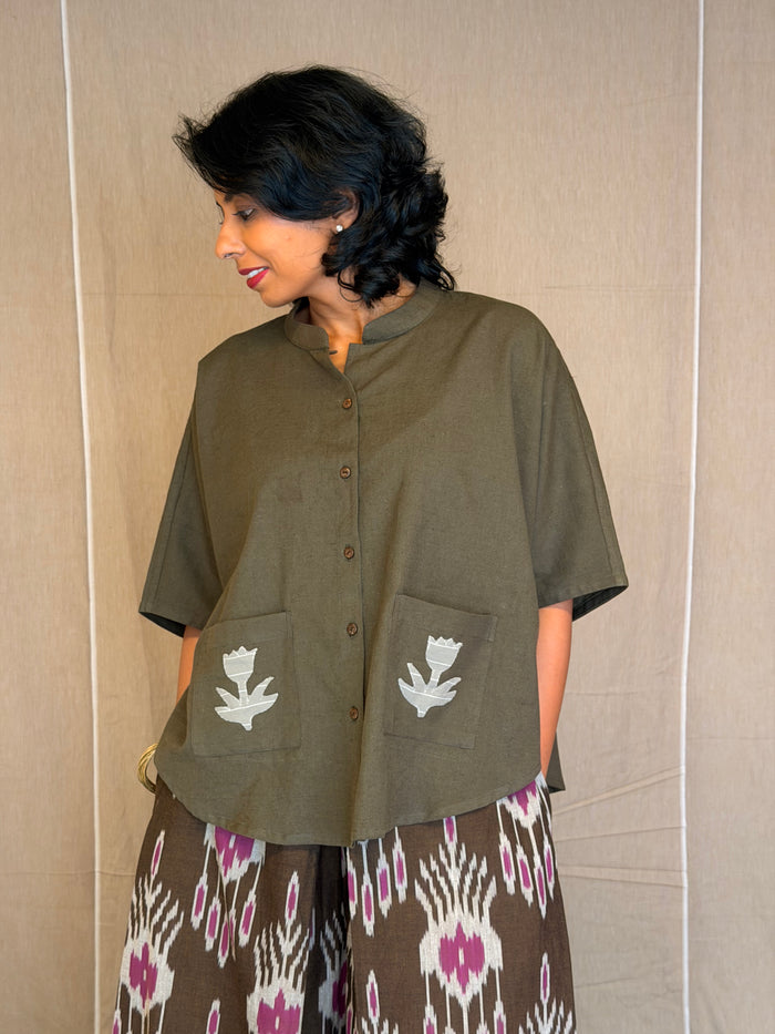 Elements Terra Applique Shirt - Olive