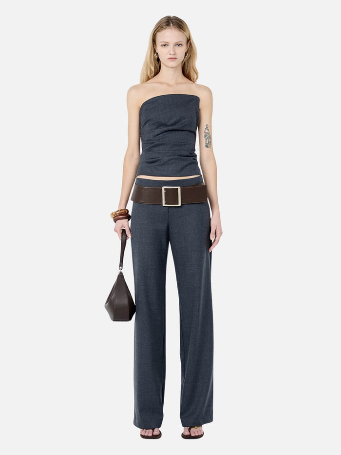 Ellis Straight Leg Pant - Charcoal