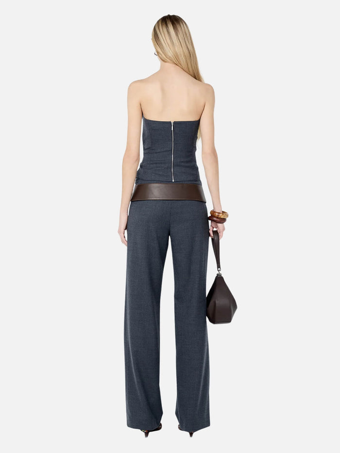 Ellis Straight Leg Pant - Charcoal