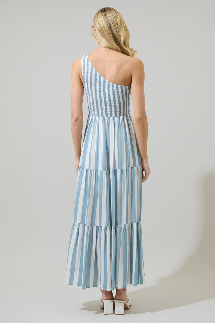Emerly Striped Lys Maxi Dress