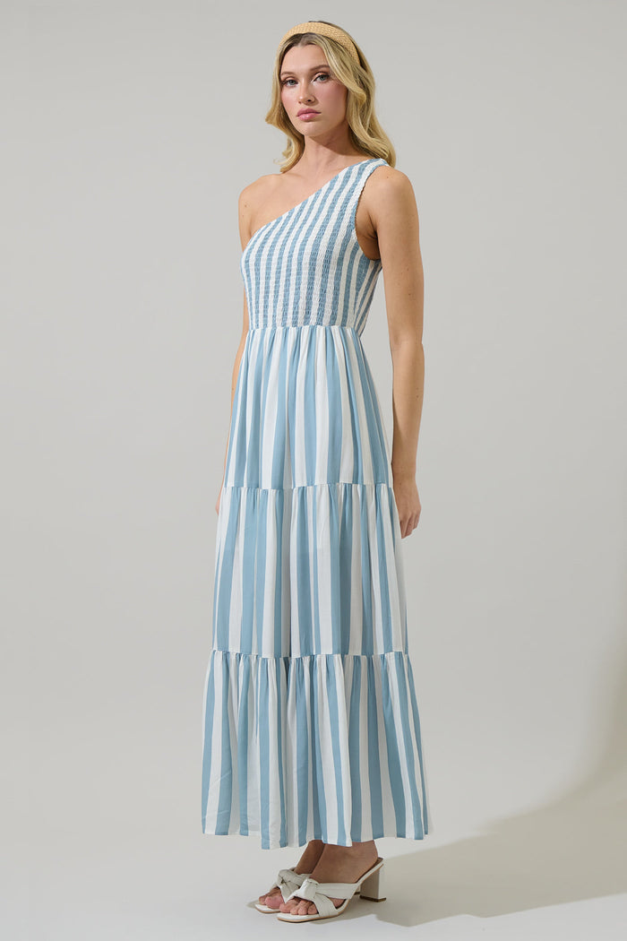 Emerly Striped Lys Maxi Dress