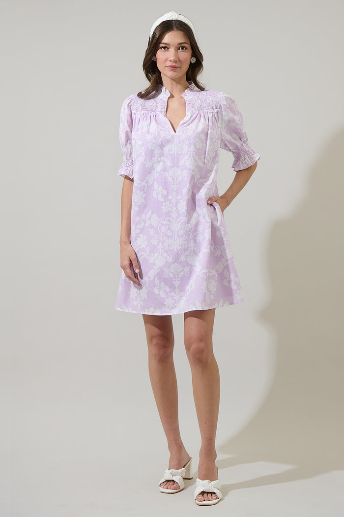 Emme Floral Hera Shift Mini Dress