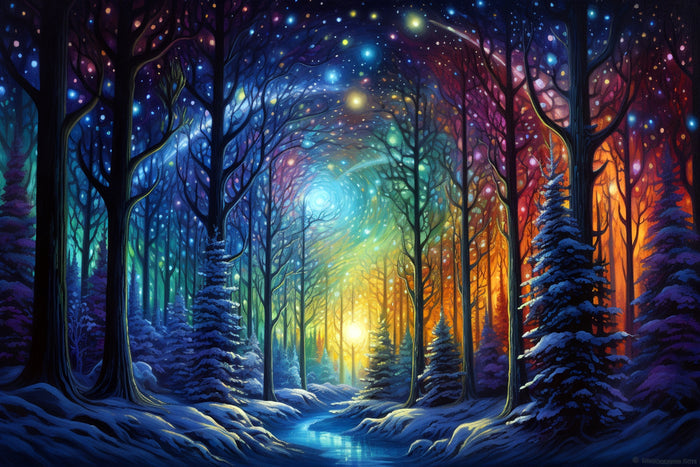 Enchanted Forest Mystical Night