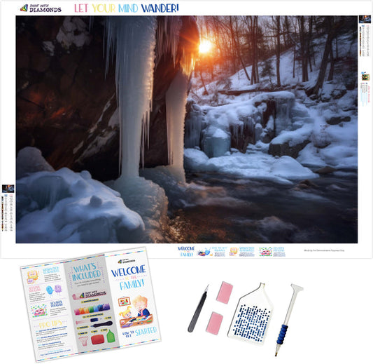 Enchanted Frozen Waterfall