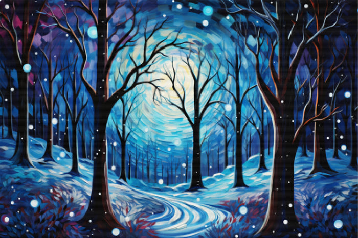 Enchanted Magical Winter Forest