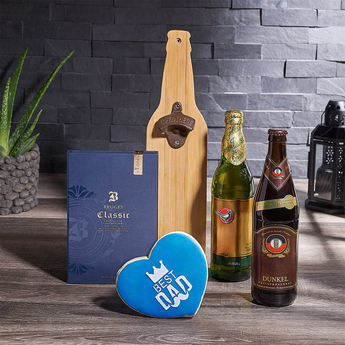 Father's Day Chocolate & Cold Ones Combo Pack, beer gift, beer, fathers day gift, fathers day, cookie gift, cookie