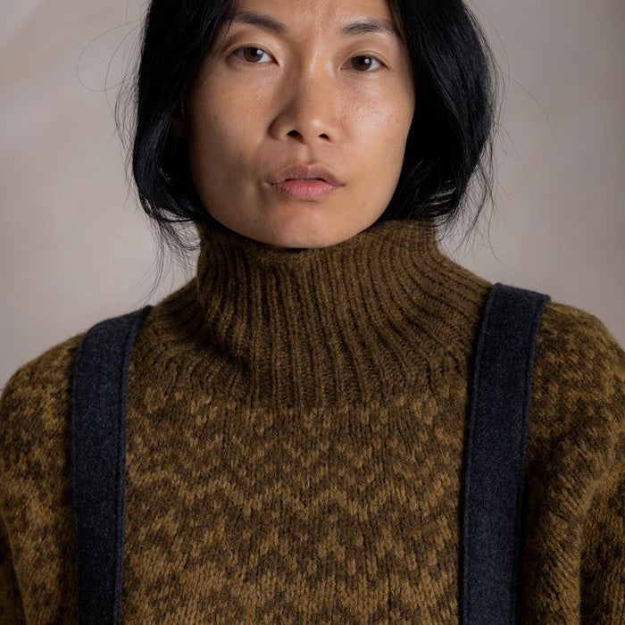 Fauna Women's Rollneck - Lambswool - Asparagus