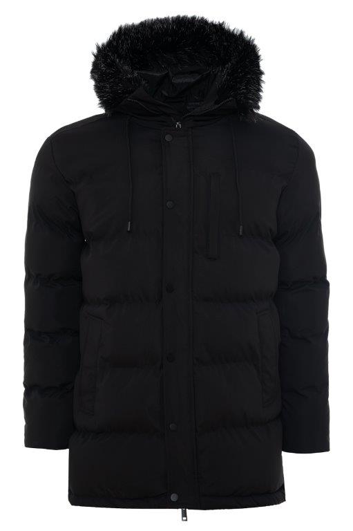 Faux Fur Hooded Parka Jacket