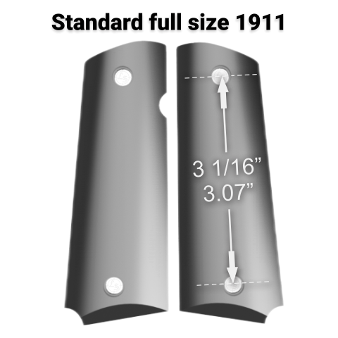Faux Ivory Low-Profile 1911 Grips (Full Size)