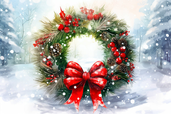 Festive Holiday Wreath