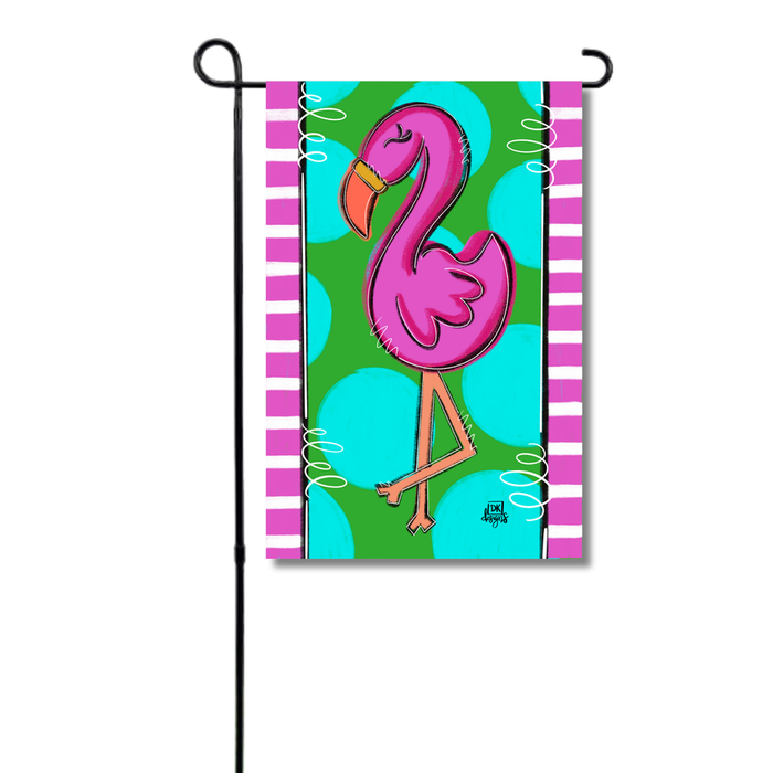 Flag Flamingo Garden Glam