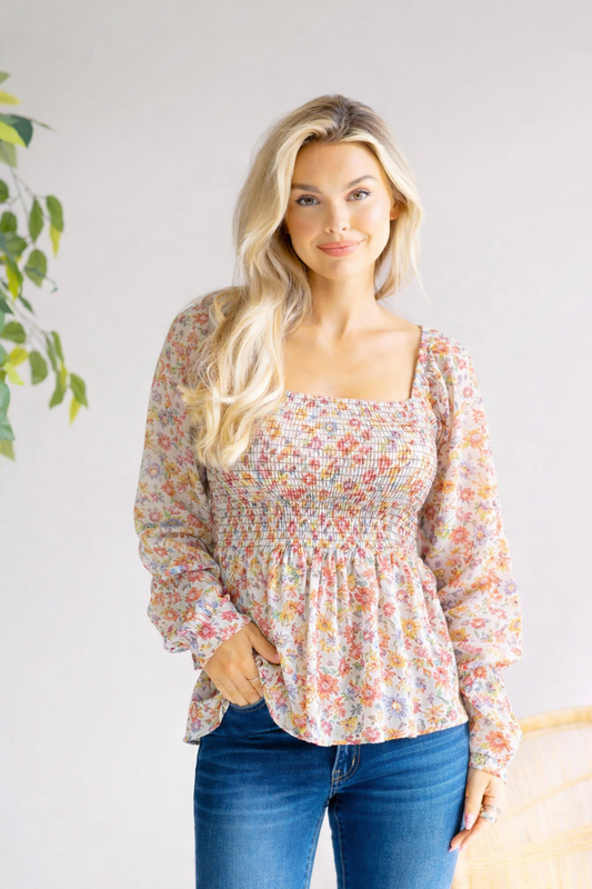 Floral Flutter Peplum