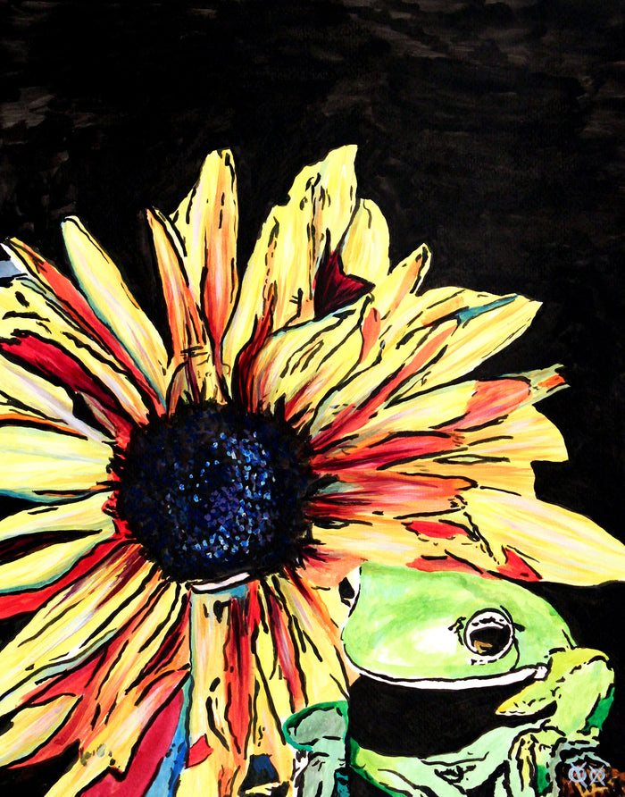 Frog and Flower