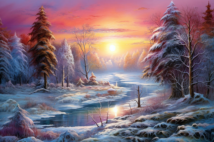 Frosty Morning Gentle Sunrise